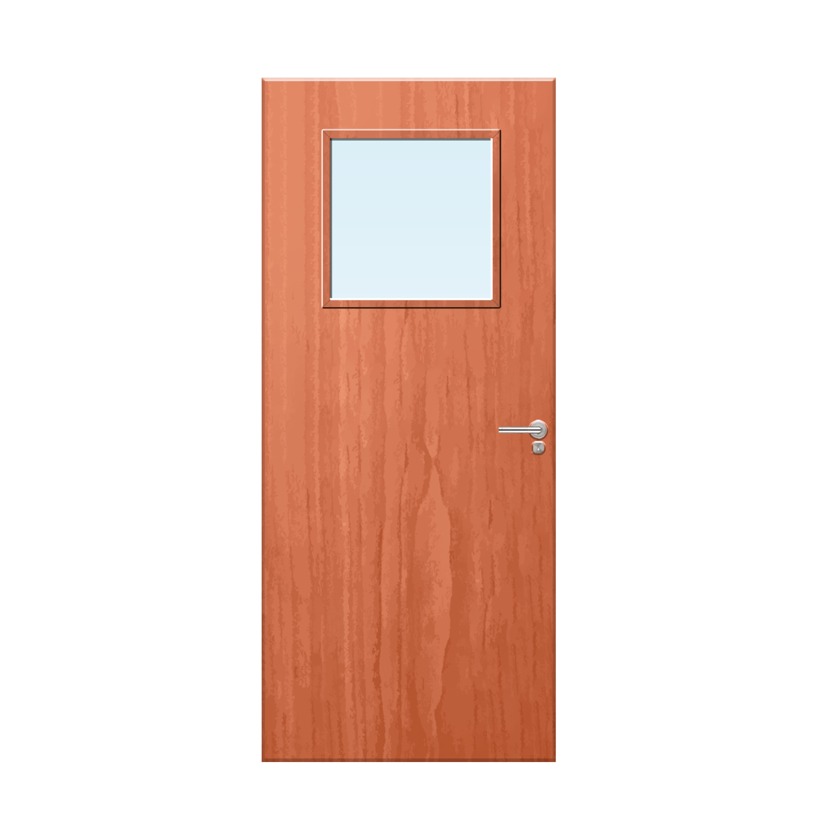 Internal Cherry Veneer 1G Glazed FD30 Fire Door