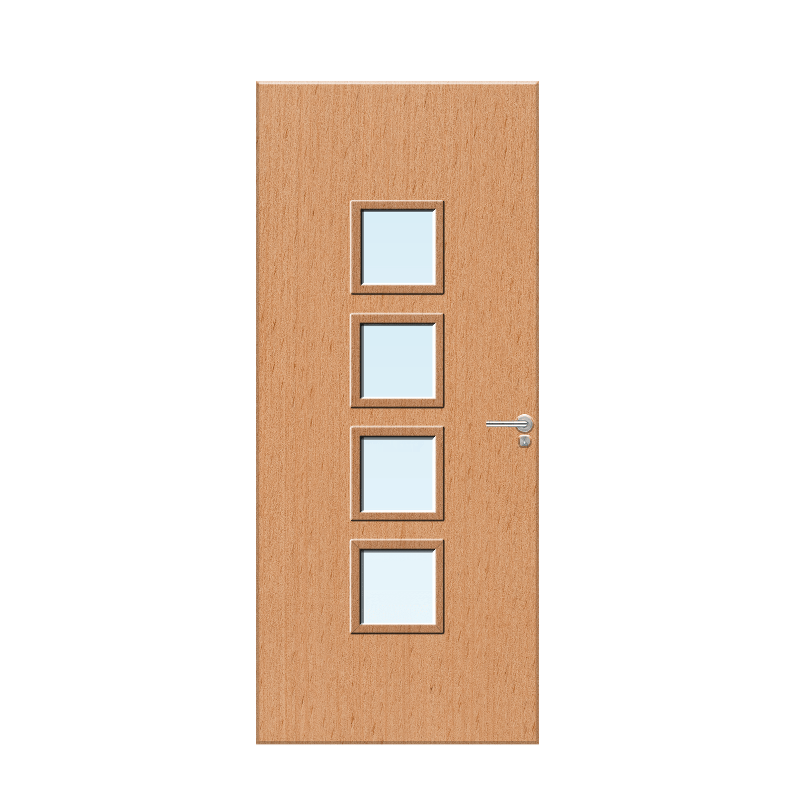 Internal Beech Veneer 22G Glazed FD30 Fire Door