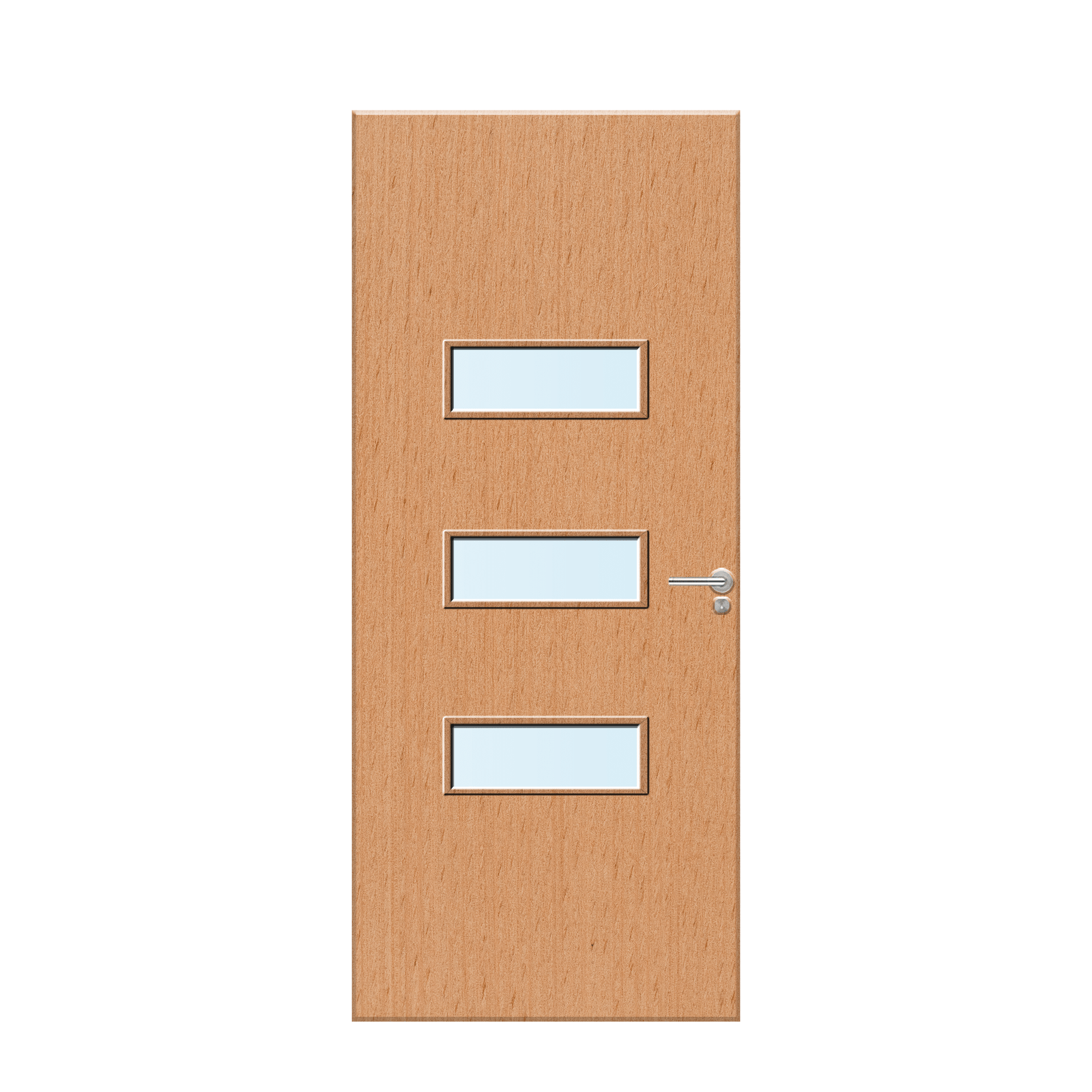 Internal Beech Veneer 24G Glazed FD30 Fire Door
