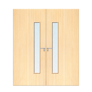 Internal Ash Veneer 25G Glazed Pair FD30 Fire Door