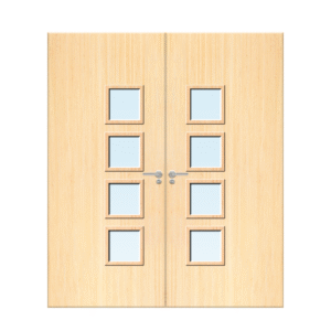 Internal Ash Veneer 26G Glazed Pair FD30 Fire Door
