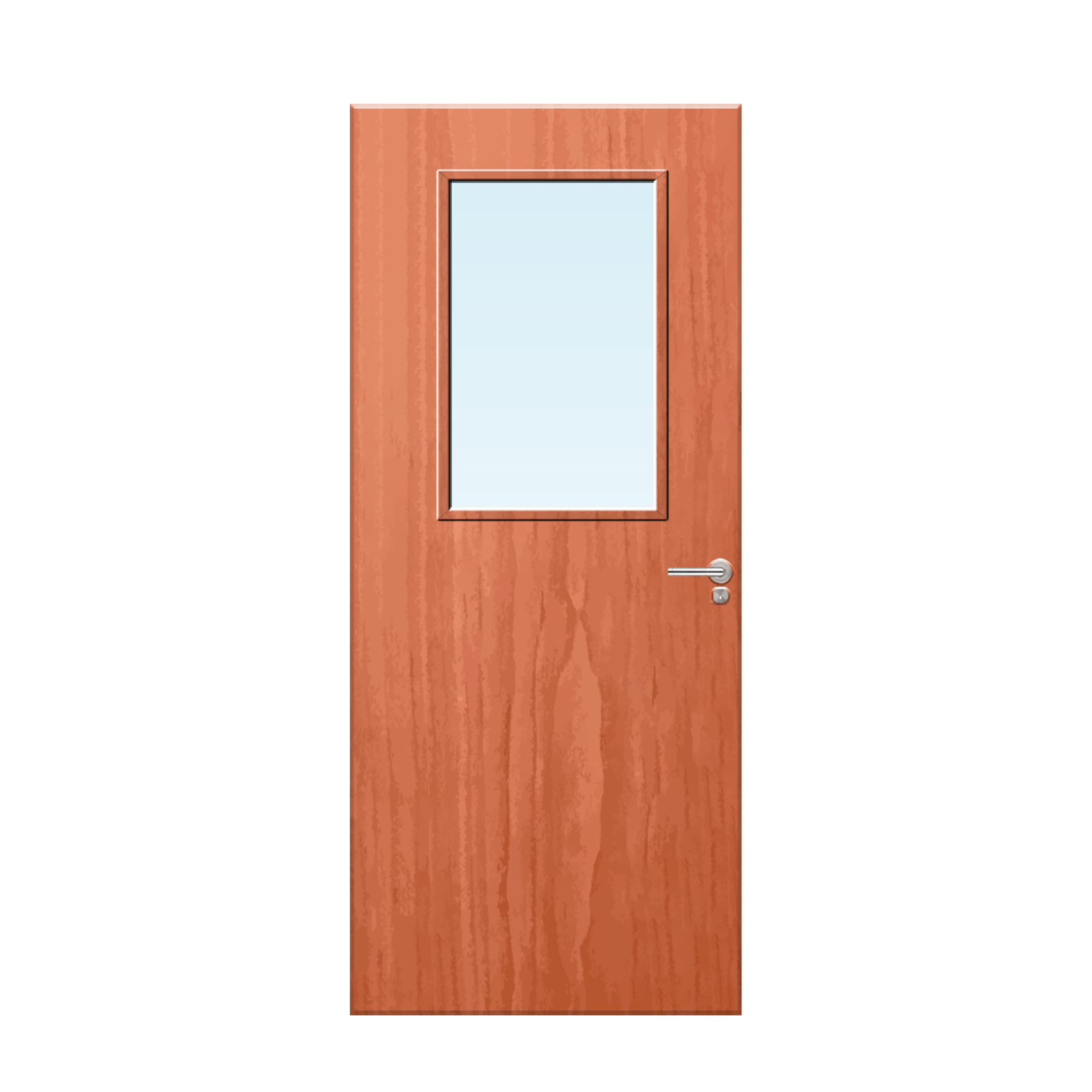 Internal Cherry Veneer 2G Glazed FD30 Fire Door