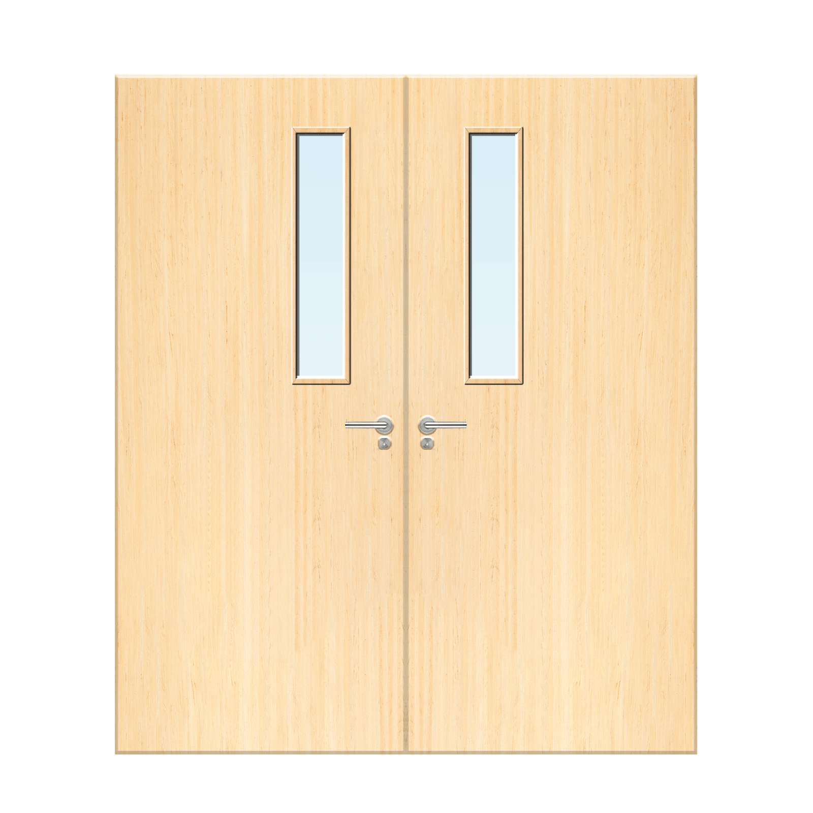 Internal Ash Veneer 3G Glazed Pair FD30 Fire Door