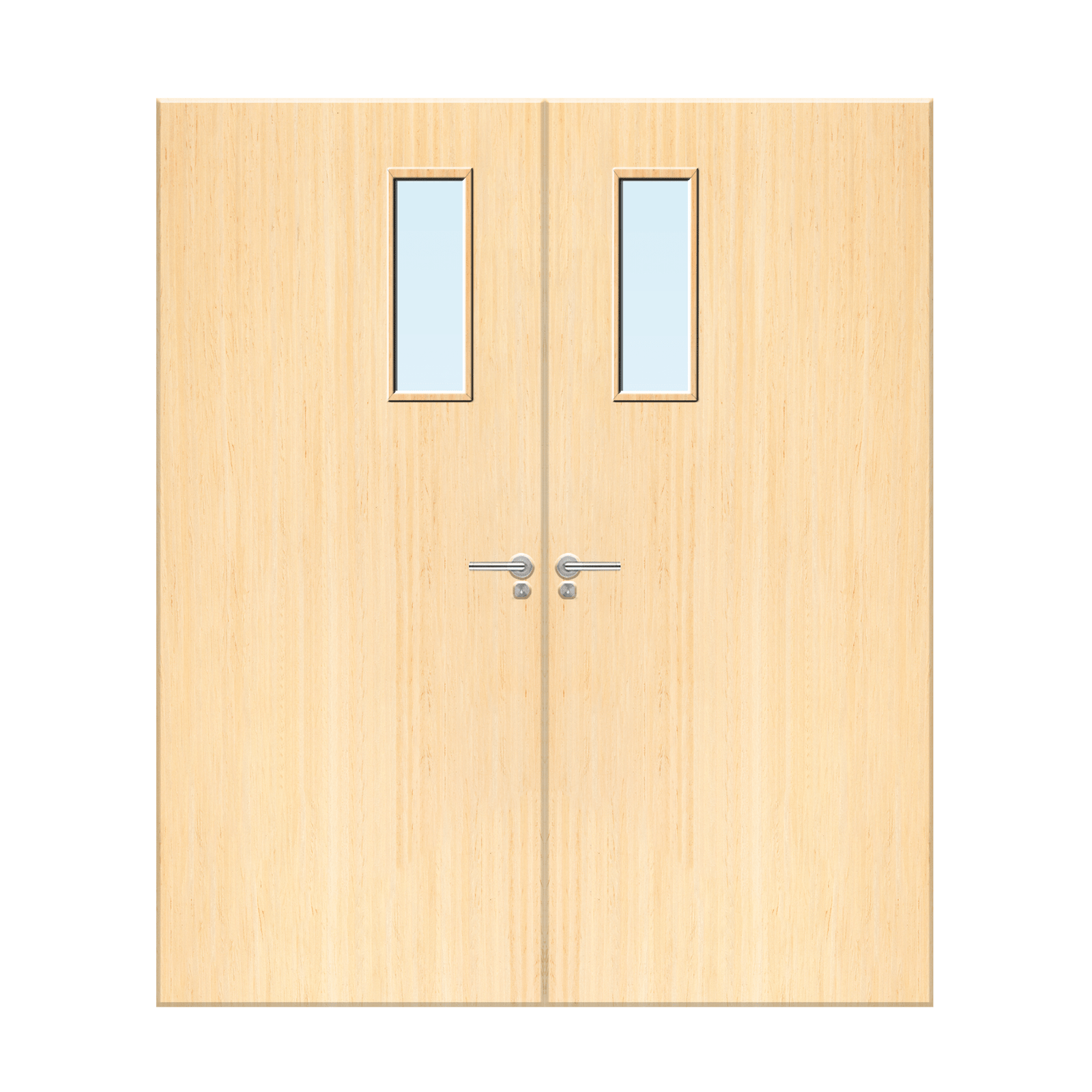 Internal Ash Veneer 4G Glazed Pair FD30 Fire Door