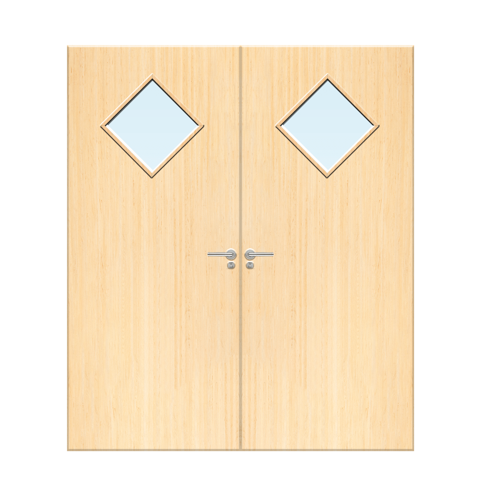 Internal Ash Veneer 6G Glazed Pair FD30 Fire Door