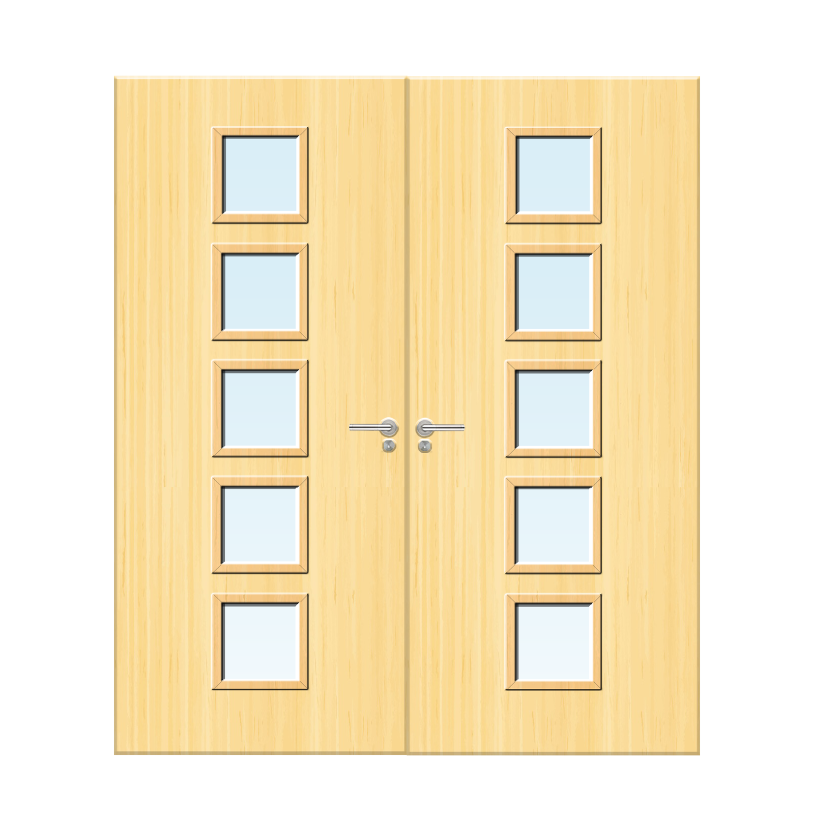 Internal Koto Veneer 10G Glazed Pair FD30 Fire Door