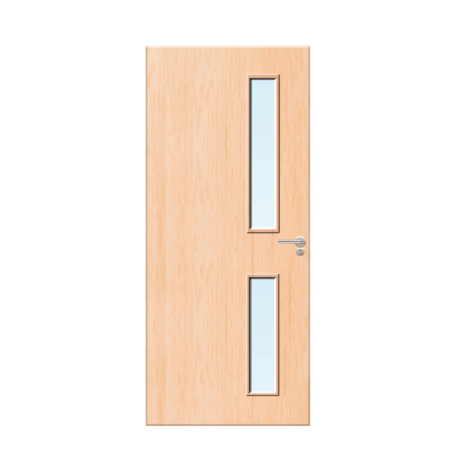 Internal Maple Veneer 16G Glazed FD30 Fire Door