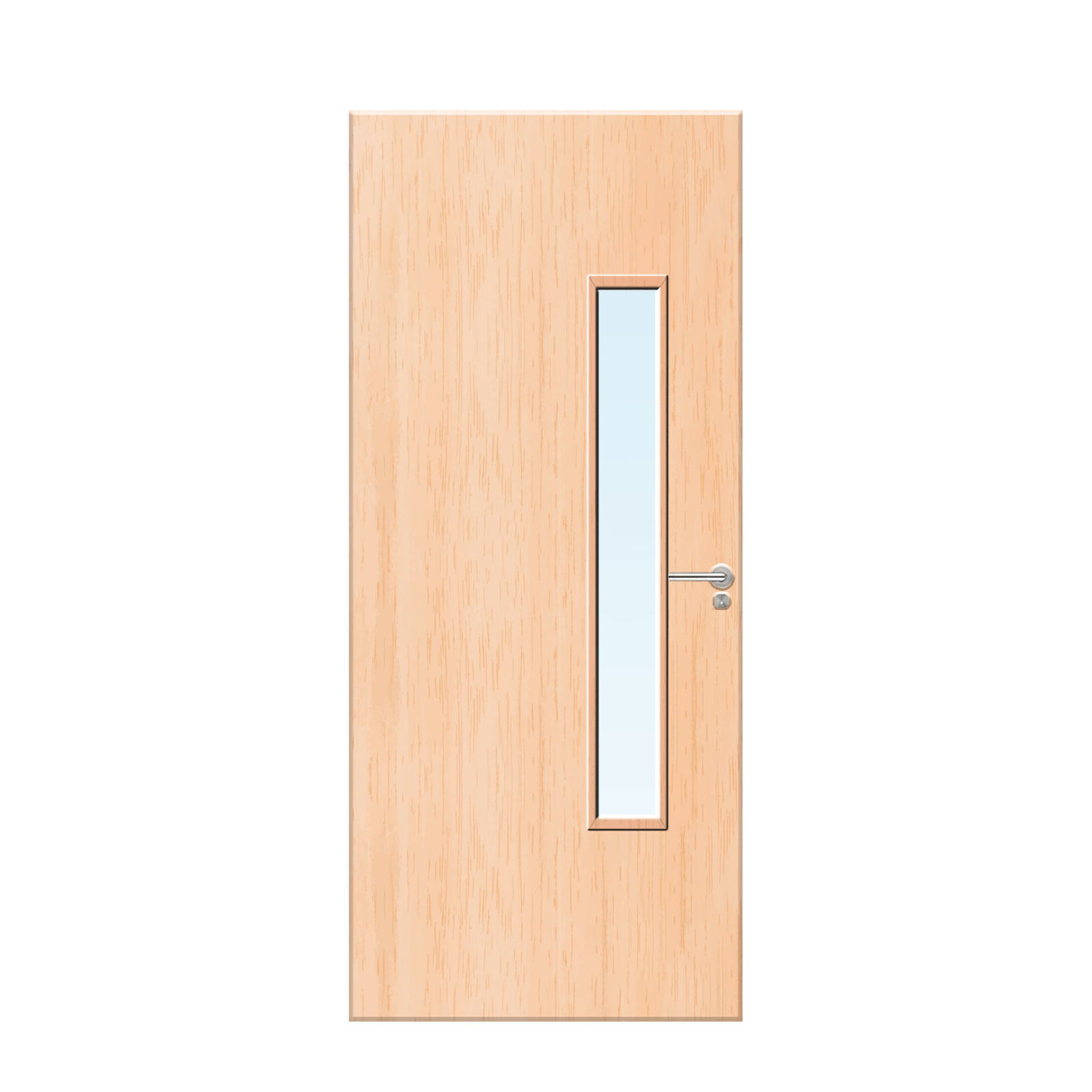 Internal Maple Veneer 18G Glazed FD30 Fire Door