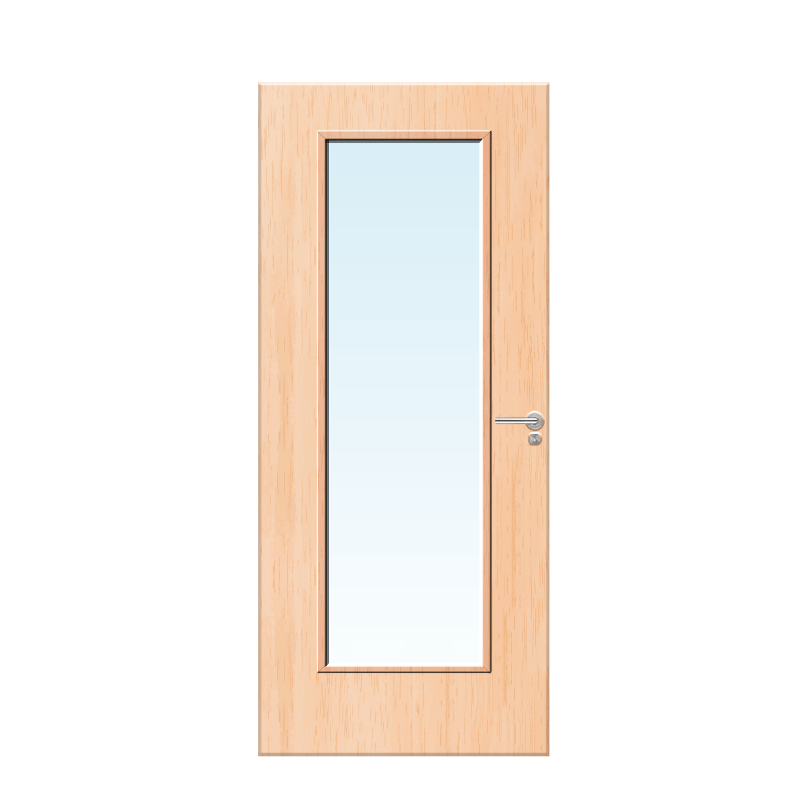 Internal Maple Veneer 19G Glazed FD30 Fire Door