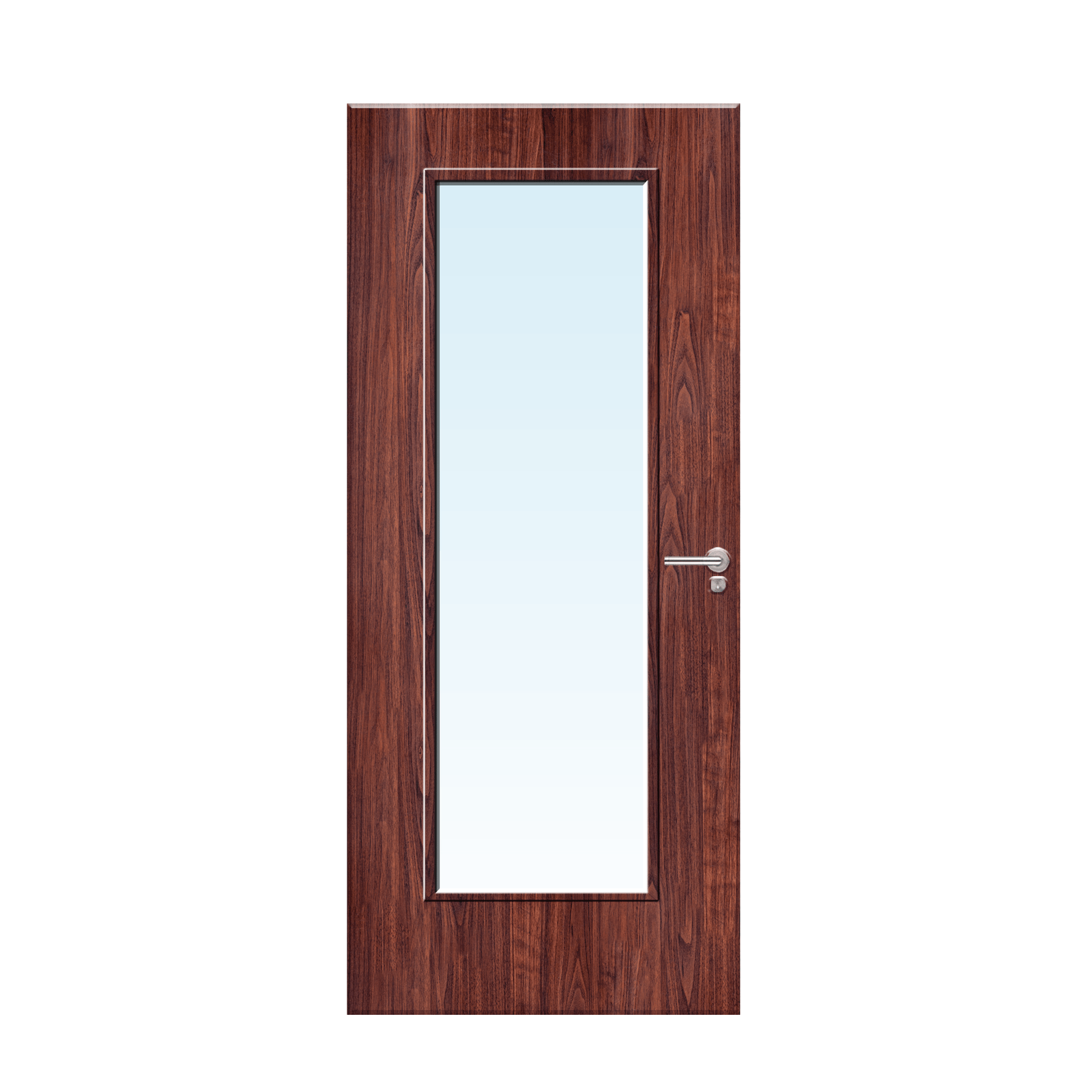 Internal sapele veneer19G Glazed FD30 Fire Door