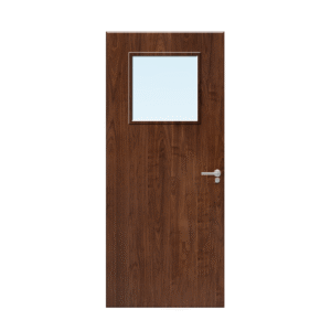 Internal Walnut Veneer 1G Glazed FD30 Fire Door