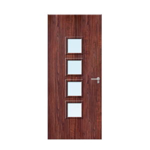 Internal sapele veneer22G Glazed FD30 Fire Door