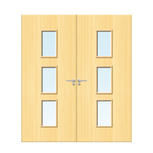 Internal Koto Veneer 23G Glazed Pair FD30 Fire Door