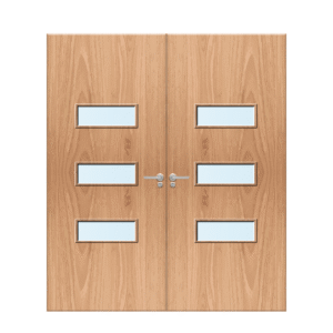 Internal Plywood Paint Grade 24G Glazed FD30 Fire Door