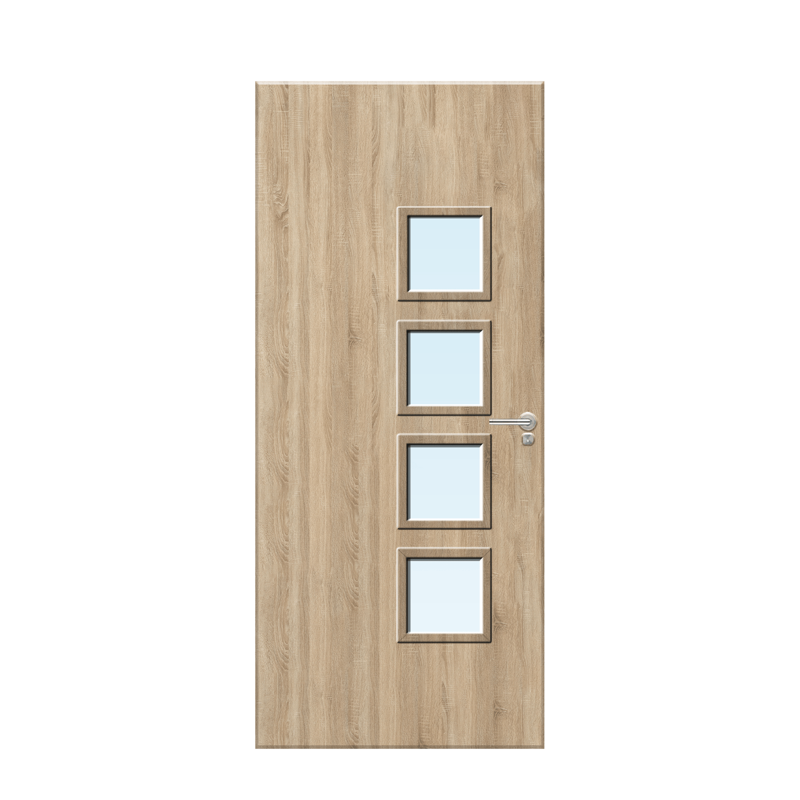 Internal Oak Veneer 26G Glazed FD30 Fire Door