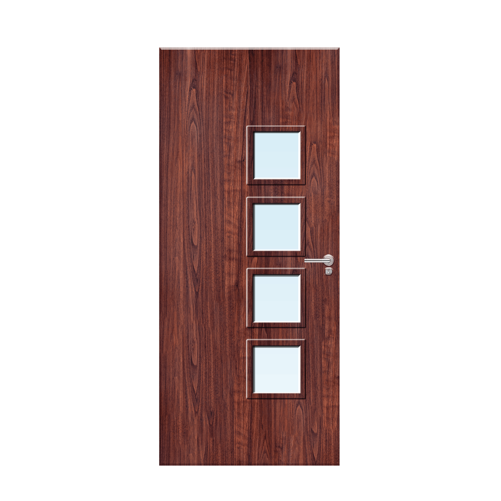 Internal sapele veneer26G Glazed FD30 Fire Door