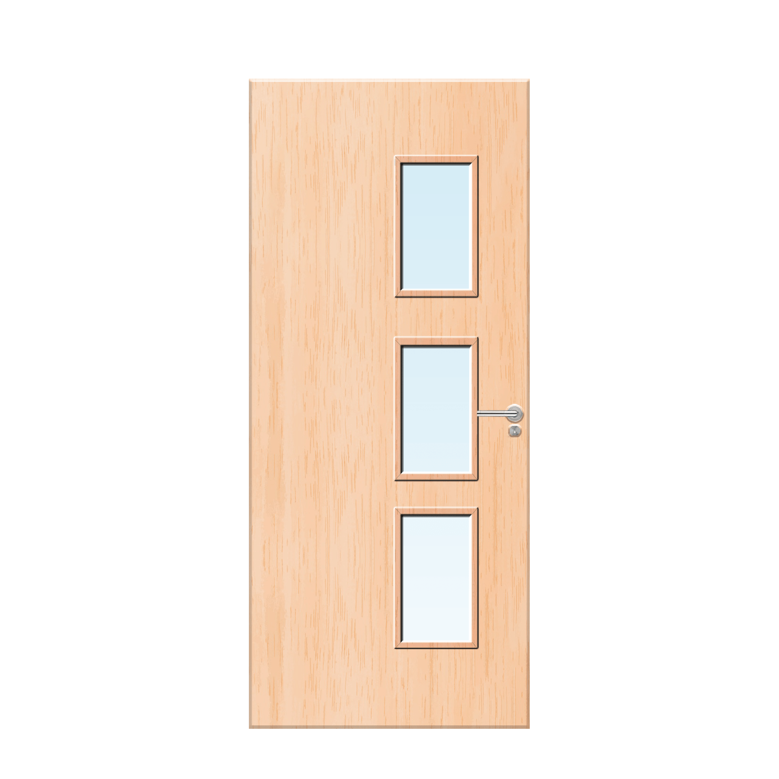 Internal Maple Veneer 28G Glazed FD30 Fire Door