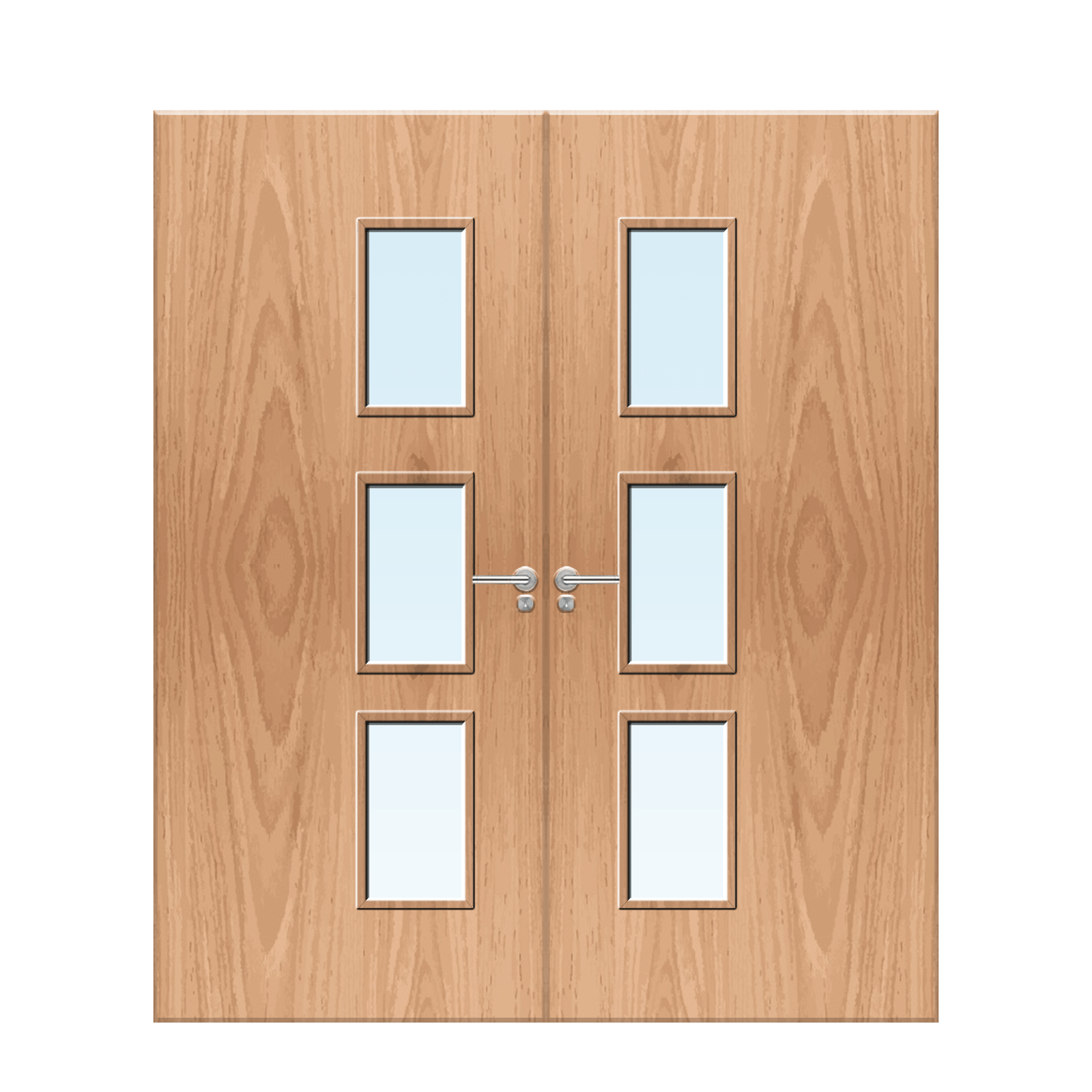 Internal Plywood Paint Grade 28G Glazed FD30 Fire Door