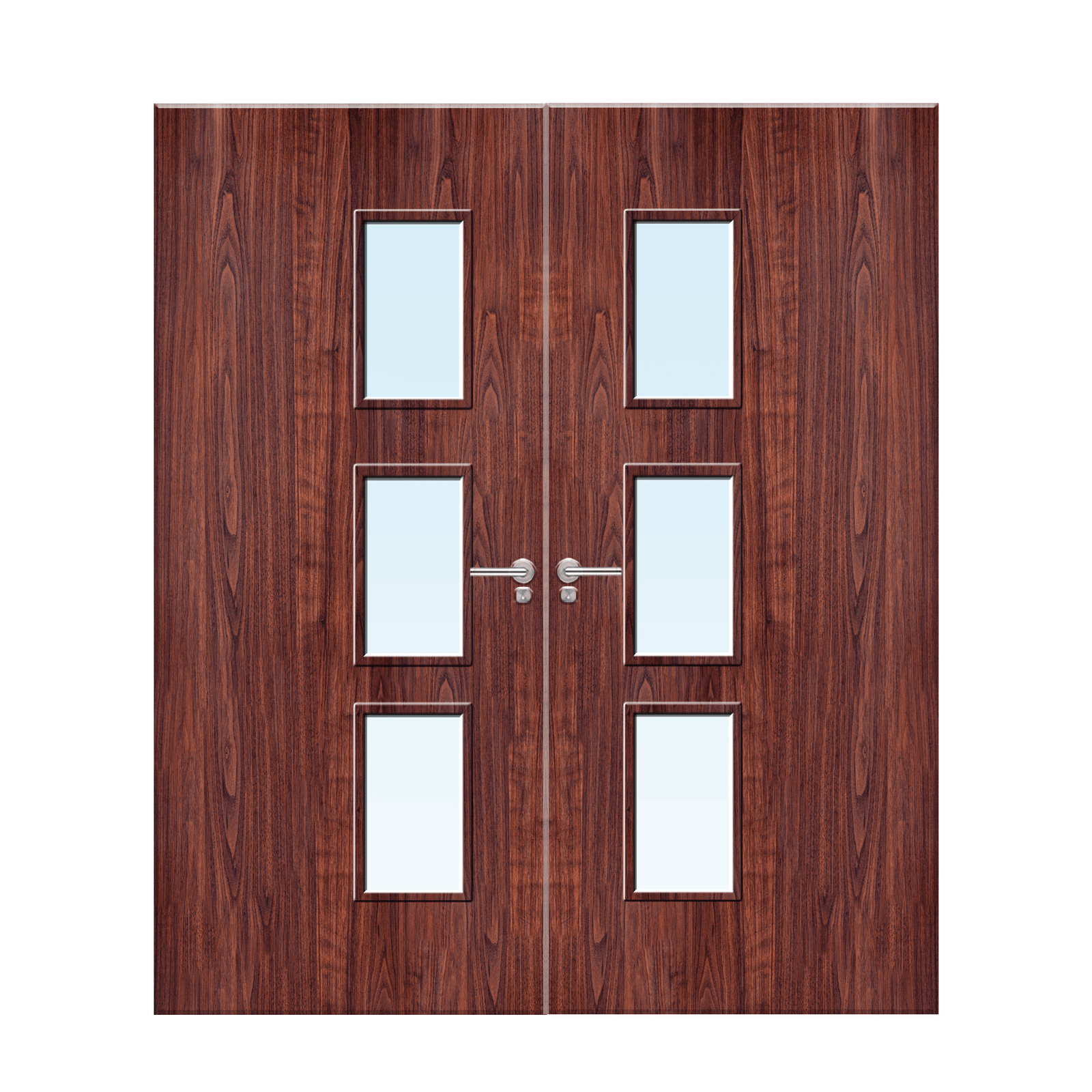Internal sapele veneer28G Glazed FD30 Fire Door
