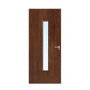 Internal Walnut Veneer 29G Glazed FD30 Fire Door
