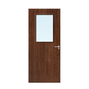 Internal Walnut Veneer 2G Glazed FD30 Fire Door