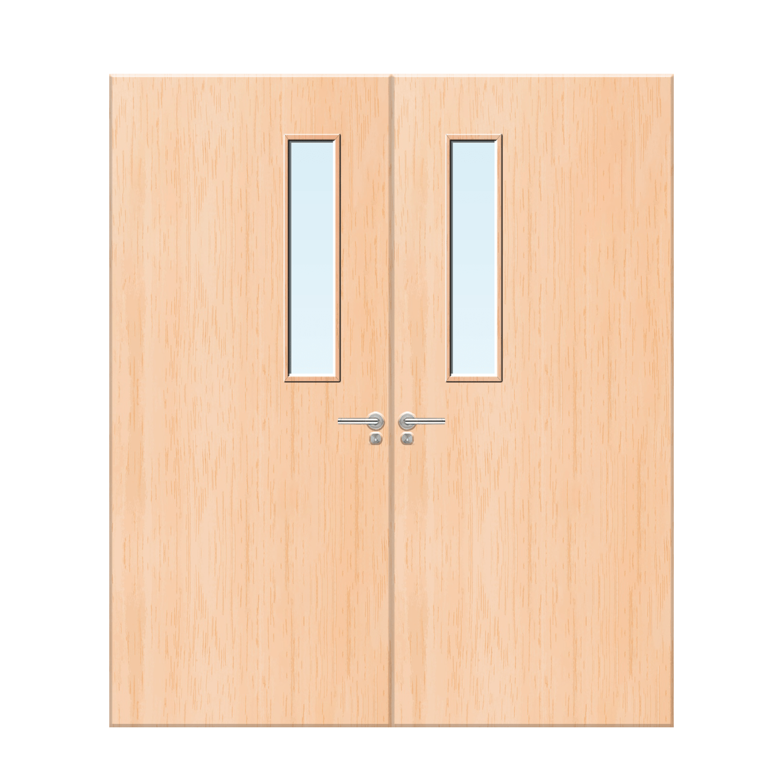 Internal Maple Veneer 3G Glazed Pair FD30 Fire Door 3G