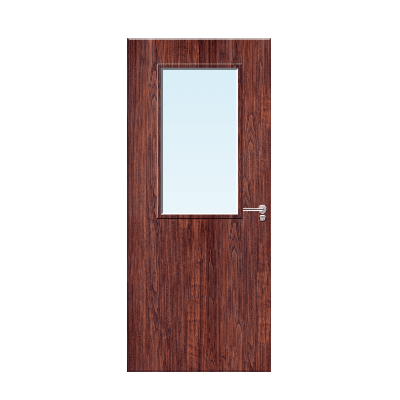 Internal sapele veneer8G Glazed FD30 Fire Door